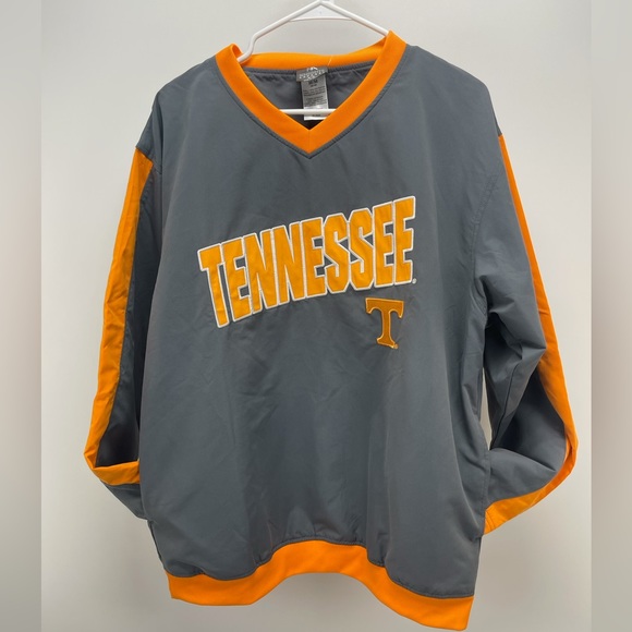 Knights Apparel Other - UT University of Tennessee Pullover Windbreaker Men's Medium Orange Gray NWT